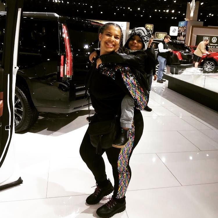 Bria Lamb at the Detroit Auto Show