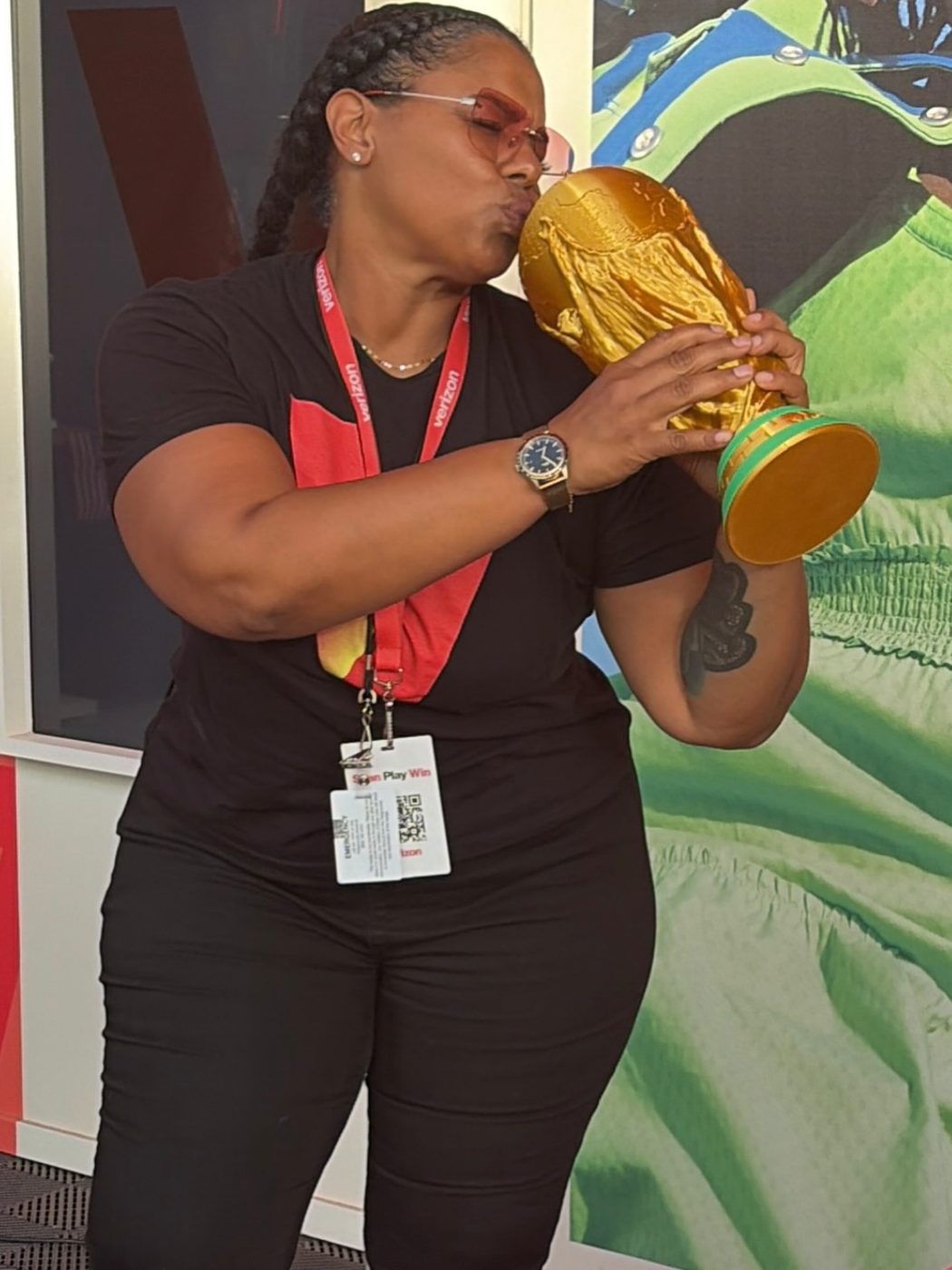Bria Lamb at a brand activation